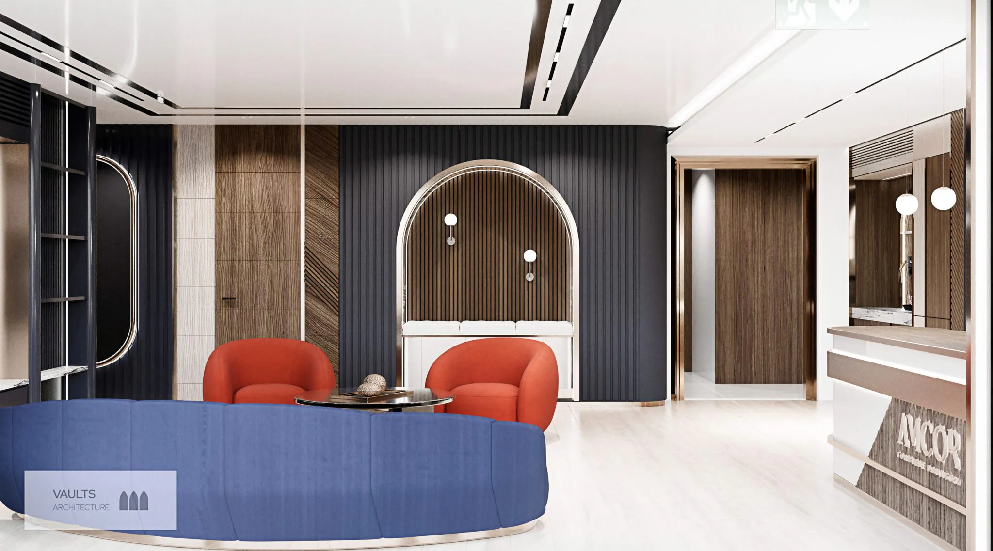Sala de așteptare a clinicii AMCOR din Bloc Yacht Kid, Sector 2